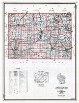 Lafayette  County Map, Wisconsin State Atlas 1959